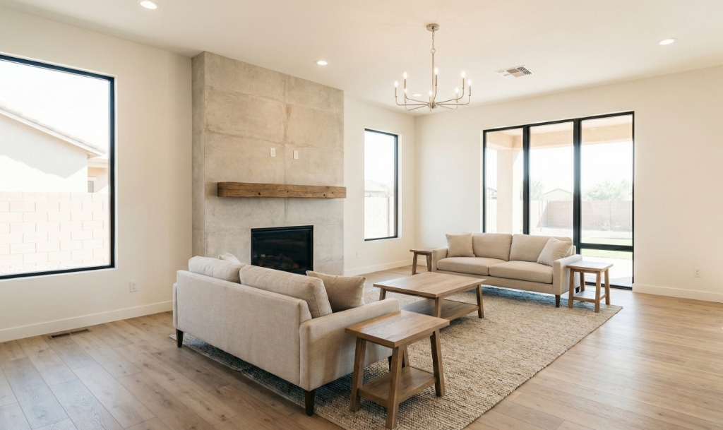 Custom home interior